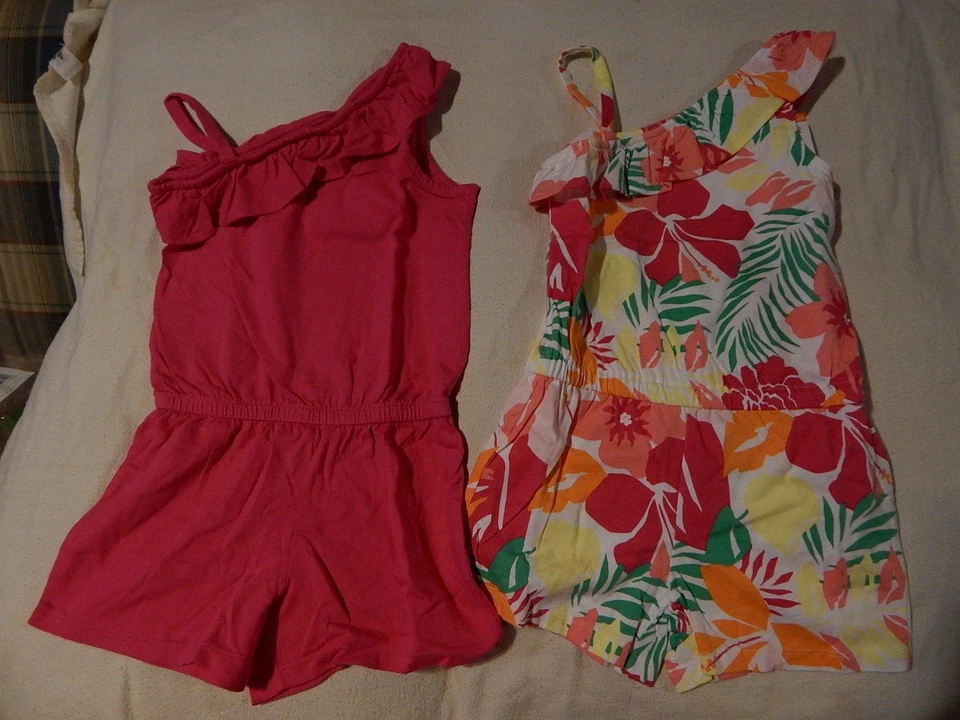 Новый с Ярлыками 5 6 7 8 10 12 GYMBOREE HOP n рулон Summer КОМБИНЕЗОН розовый или цветочный U-Pik  - Изображение 1 из 1