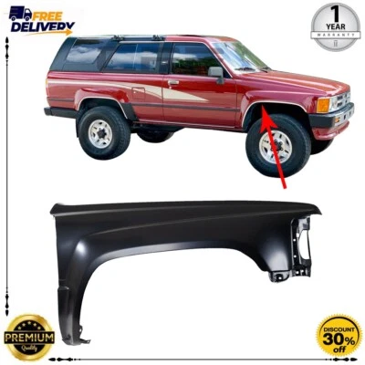 Guardabarros para Toyota 4Runner 1984-1989 lado del pasajero delantero acero imprimado TO1241126 Foto 1 de 4