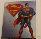 Superman The Man of Steel Marvel DC Comics Tin Metal Sign 12.5'' X 16''