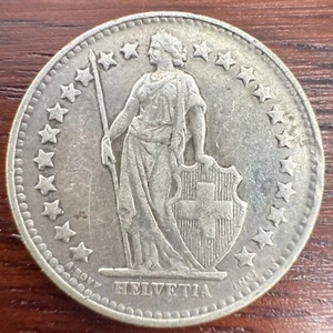1936 Swiss 1/2 Franc .083 Silver Dime - Picture 1 of 12
