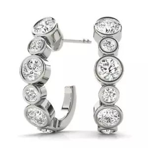 Pendientes de diamantes de oro de 14 quilates - D.65 quilates - Imagen 1 de 6