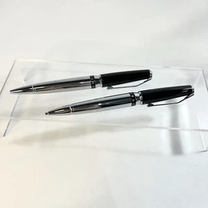 Set penna a sfera e matita CROSS Sydney in confezione regalo 0,7 mm cromo e nero - Foto 1 di 2