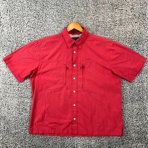 Orvis Hemd Herren Extra Large Rot Forelle Po Belüftet Angeln Knopfleiste Wandern Camp XL - Bild 1 von 8