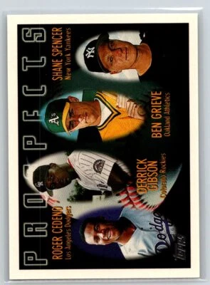 1996 Topps #436 Roger Cedeno / Derrick Gibson / Ben Grieve / Shane Spencer - Image 1 of 2
