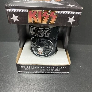 Kiss The Starchild Flame Shot Glass, mercancía oficial de la banda de glam rock con licencia - Imagen 1 de 7