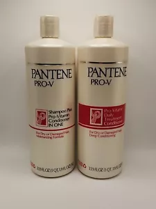Pantene Pro V Shampoo Plus Pro Vitamin Conditioner & tägliche Behandlung 33,9 Unzen rot - Bild 1 von 2