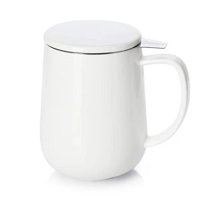20 OZ Porcelain Tea Mug with Infuser and Lid Loose Leaf Tea Cup Gifts for Tea... - Image 1 of 4