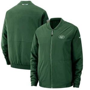 New York Jets Nike Sideline Bomber Full-Zip Jacket - Green Large - Picture 1 of 4