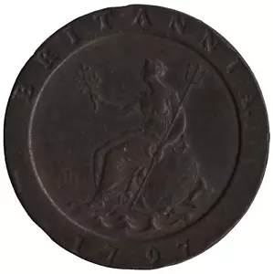 1797 British George III Twopence Coin - Picture 1 of 2