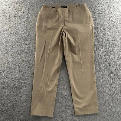 Talbots Womens Pants Beige Size 12WP Curvy Career Office Stretch Cotton Blend - Image 1 of 4