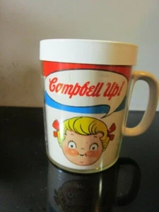 Vintage Campbell Up! Mug 1970 USA Chubby Kids West Bend Thermo Serv Inc Plastic - Picture 1 of 1