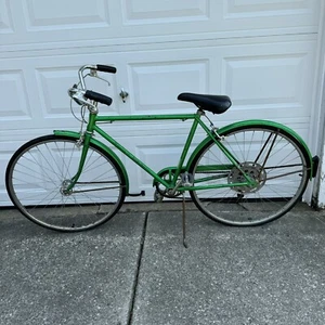 Vintage 1970s Men's Green Schwinn Suburban Bicycle - Picture 1 of 12