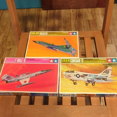 Vintage non assemblato TAMIYA 1/100 Fighter Aircraft plastica el Saab J35F Dr... - Immagine 1 di 4