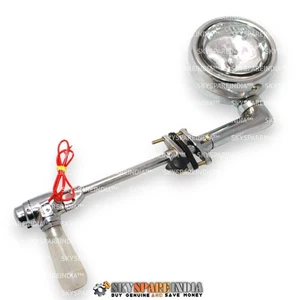 Vintage Classic Car Rotating Clear Glass Spotlight Lamp Chrome - Picture 1 of 22