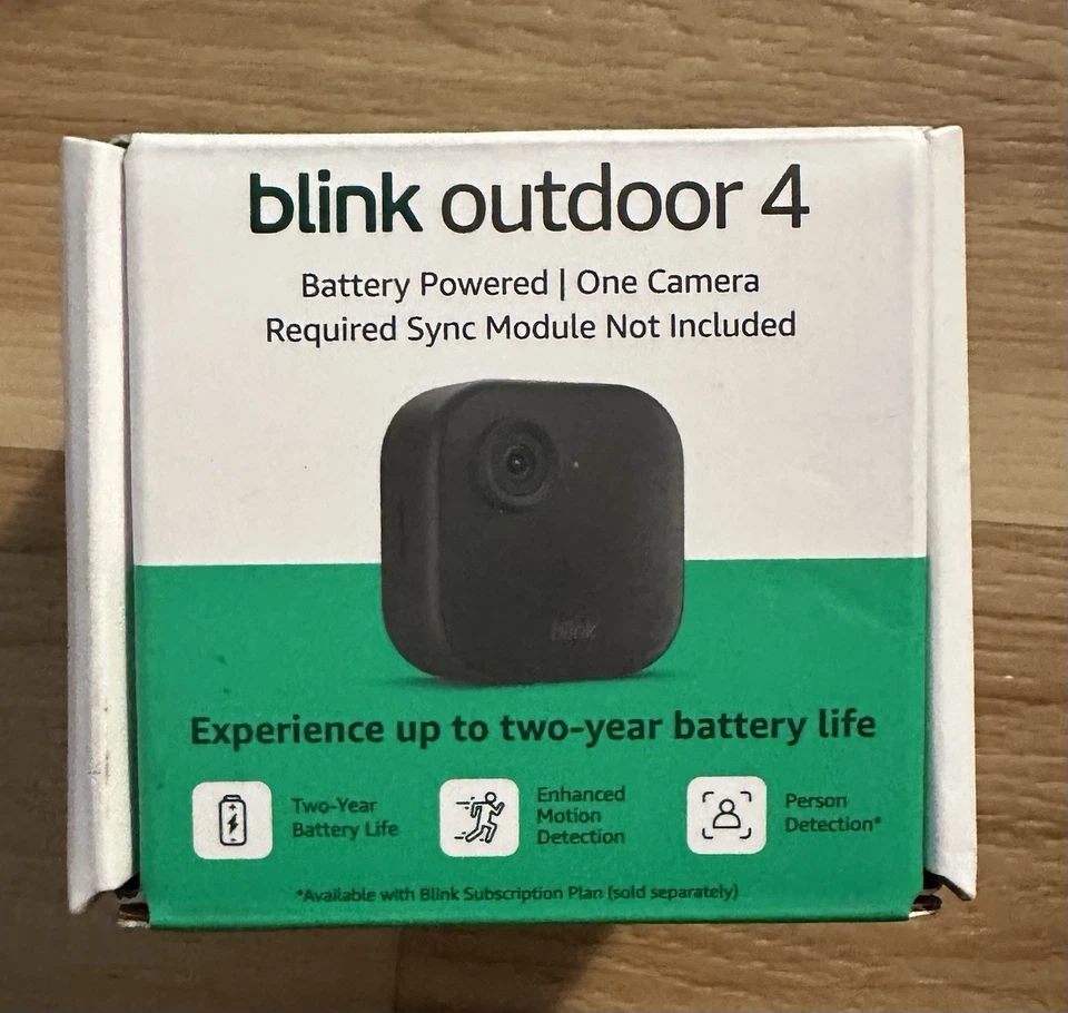 2023 Blink-Outdoor 4 (4th Gen) Add-On Wireless Security Cam Black (B0B1N7LJD3) - Image 1 of 4