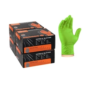 10mil Disposable Nitrile Gloves Chemical Resistant Mechanic Rubber Gloves Hea... - Picture 1 of 7