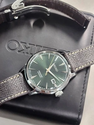 SEIKO PRESAGE Mockingbird Cocktail SRPD37J1 Automatic Green Japan MOVT - Image 1 of 4