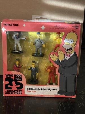 🔥Rare Simpsons 25th Anniversary Figure Box Set • Greatest Guest Stars 6-Pack - Image 1 of 3