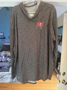 Nike Dri-Fit Tampa Bay Buccaneers Long Sleeve Hooded Shirt Size 3XL - Picture 1 of 3