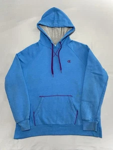 Champion Eco Auténtico Pullover Sudadera con Capucha Mujer Talla XL Azul con Logo - Imagen 1 de 6