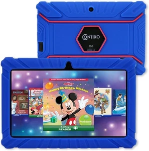 Contixo V8 7" Kids Tablet - 32GB Storage, Pre-Loaded Disney Dark Blue - Picture 1 of 7