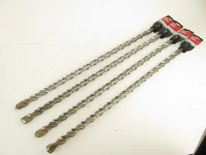 Lot of 4 Milwaukee 3/4 in. X 24 in. 2-Cutter SDS-PLUS Carbide Drill Bits - Picture 1 of 5