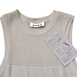 Bebe Maxi Dress Womens S Ivory Sleeveless Crochet Bodycon Pencil Long Prototype - Picture 1 of 18