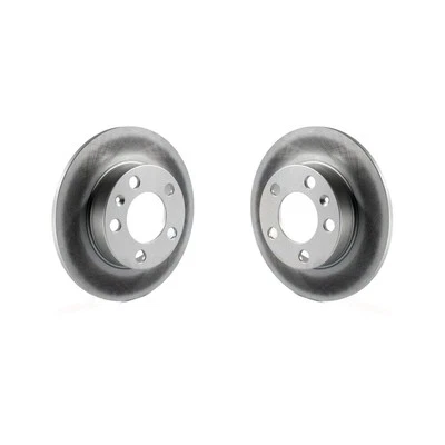 Premium Coated Rear Brake Rotors for Volkswagen Jetta Beetle Golf 1998-2010 oeX4 - Image 1 of 4