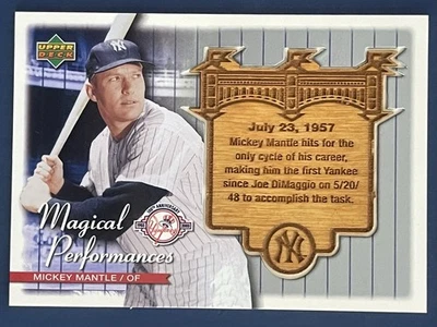 2004 Upper Deck Magical Performances Mickey Mantle #MP22 - Image 1 of 2