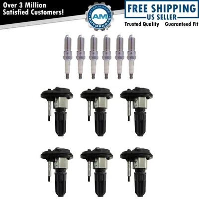 Engine Ignition Coil & Spark Plug Kit Set Direct Fit for Trailblazer Envoy 4.2L - Image 1 of 3