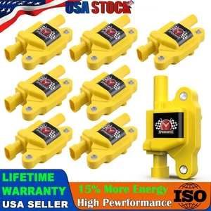 8X Ignition Coil UF413 For Chevy Tahoe GMC Silverado 1500 V8 4.8 5.3L 6.0L 6.2L - Picture 1 of 12