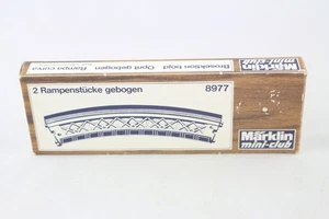 8977 Ramp Pieces Bent for Driveway Contents 2 Pc. Märklin Z Gauge Boxed + Top+ - Picture 1 of 1