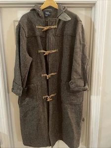 Vintage Polo Ralph Lauren Toggle Dufflecoat Trench Made In USA Wolle Kapuze Large - Bild 1 von 16