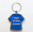 Happy Birthday Grandad Shirt Design Metal Novelty Keyring Ideal Gift TS4