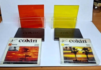2x Cokin A001 Yellow and ,A002 Orange filters Cokin Sereis A --M18 - Image 1 of 3