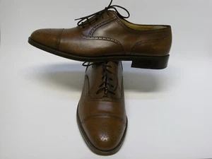 Salvatore Fegarramo Firenze 11D Cap Toe Herren elegante Schuhe braun hergestellt in Italien - Bild 1 von 12