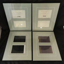 Pier One Imports Photo Frames Set of 4 Matted Black Glass Collage 11x14 4x6 inch