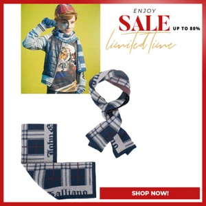 RP: 155€ - John Galliano Scarf Kids Boys - NWT - Picture 1 of 14