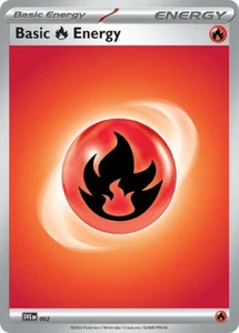 Juego de cartas coleccionables Pokémon SVE Basic Fire Energy 002 Paldean Fates  - Imagen 1 de 1