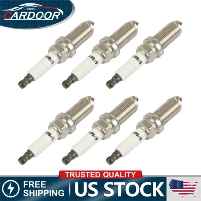 6pcs Iridium & Platinum Spark Plugs For 2008-2016 Toyota Highlander 3.5L V6 - Image 1 of 4