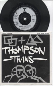 THOMPSON TWINS Rare 1980 UK Promo Only 7" P/C Single "Squares And Triangles" - Picture 1 of 2