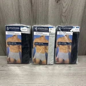 Vintage Stafford JCPenney Men's Fashion Full-Cut Briefs Underwear Size XL - Picture 1 of 9