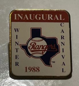 Texas Rangers Pin ~ MLB ~ Baseball ~ 1988 Inaugural ~ Winter Carnival - Picture 1 of 6