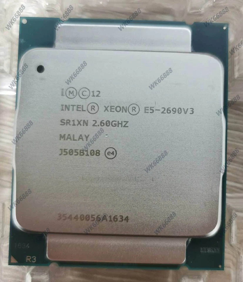 Intel Xeon E5-2690 V3 12-core 2.6Ghz 30MB SR1XN LGA2011-3 135W CPU processor - Image 1 of 1