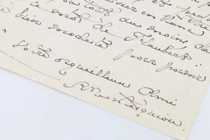 Lettre autographe signée de Robert de Montesquiou à Henri Lapauze 1920 - Picture 1 of 1