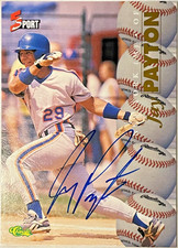 1995 CLASSIC FIVE SPORT AUTOGRAPHS #105 JAY PAYTON *TOP PROSPECT* NEW YORK METS