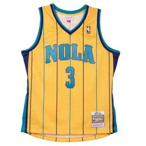 Mitchell & Ness NBA Swingman Jersey Hornets 2010 Chris Paul Yellow *NEW* - Picture 1 of 3