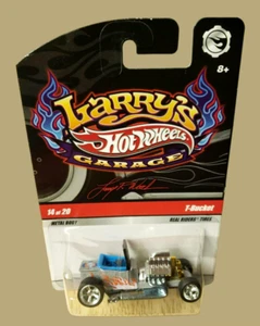 Hot Wheels T-BUCKET 2009 Larry's Garage Series 14/20 escamas de metal plateadas 1:64 RR5S - Imagen 1 de 13