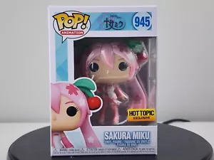 FUNKO POP SAKURA MIKU #945 US MARKET AUTHENTIC HOT TOPIC EXCLUSIVE - Picture 1 of 15