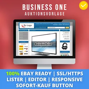 BUSINESS ONE | eBay Template Auktionsvorlage Verkaufsvorlage Vorlage Ebayvorlage - Bild 1 von 6